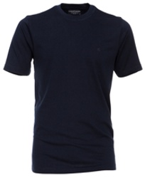 Na obrázku je tmavomodré tričko s krátkým rukávem Casa Moda